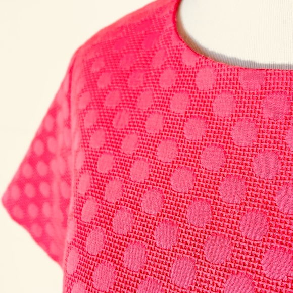 Sail To Sable Women’s Coral Dot Short Sleeve Shift Dress Size 8 - Picture 3 of 7